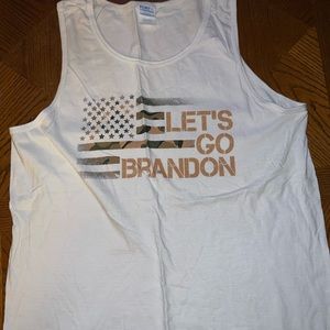 Mens Large Let’s Go Brandon tank top